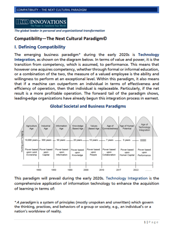 Compatibility The Next Cultural Paradigm
